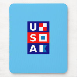 Mousepad Sinalizadores de Navegação Marítima Azul Branco-Ve