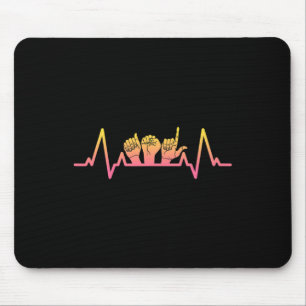 Mousepad Sinalizar Idioma Pulsação Professora Professora De