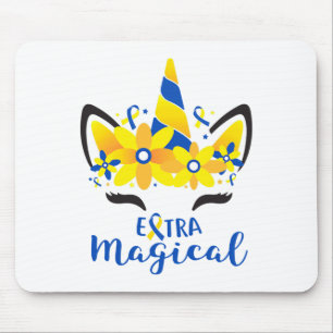 Mousepad Sindroma Abaixo Sensibilização Garota do Unicórnio