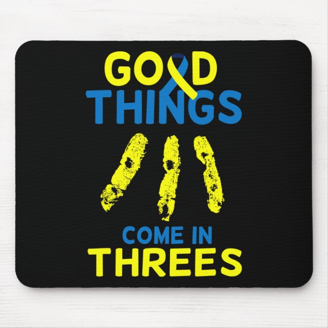 Mousepad Sindroma de baixo Sensibilização para o T21 Dia da (Frente)