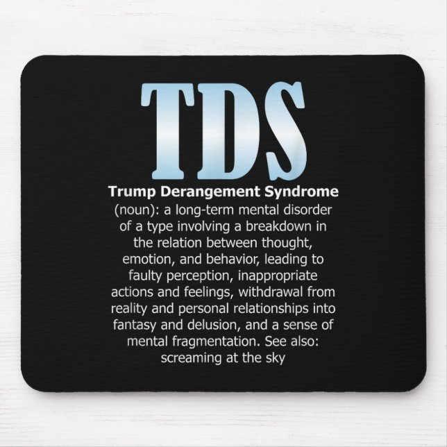 Mousepad Síndrome de Descolamento de Tds Trombose Engraçado (Frente)