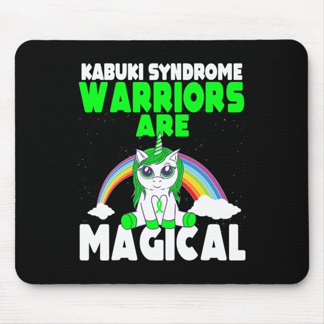 Mousepad Síndrome de Kabuki Sensibilização Fita Verde Magic (Frente)