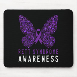 Mousepad Síndrome de Retenção Atenção Borboleta Roxo Fita S