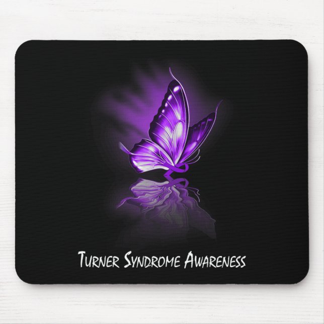 Mousepad Síndrome de Turner da Fita da Borboleta Sensibiliz (Frente)