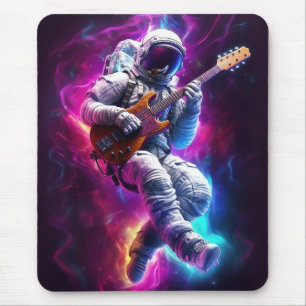 Mousepad Sinfonia do Void   Astronauta Neon Cyberpunk