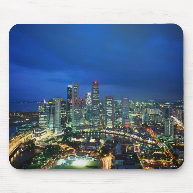 Mousepad Singapura Skyline à noite, Singapura (Frente)