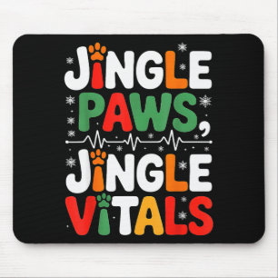 Mousepad Sinos Patas Sinos Vitais Enfermeira Veterinária Di