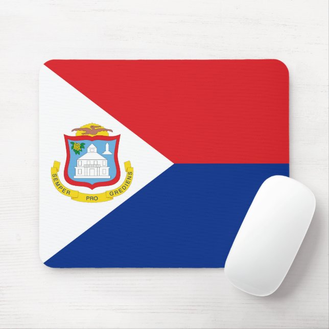Mousepad Sint Maarten flag (Com mouse)