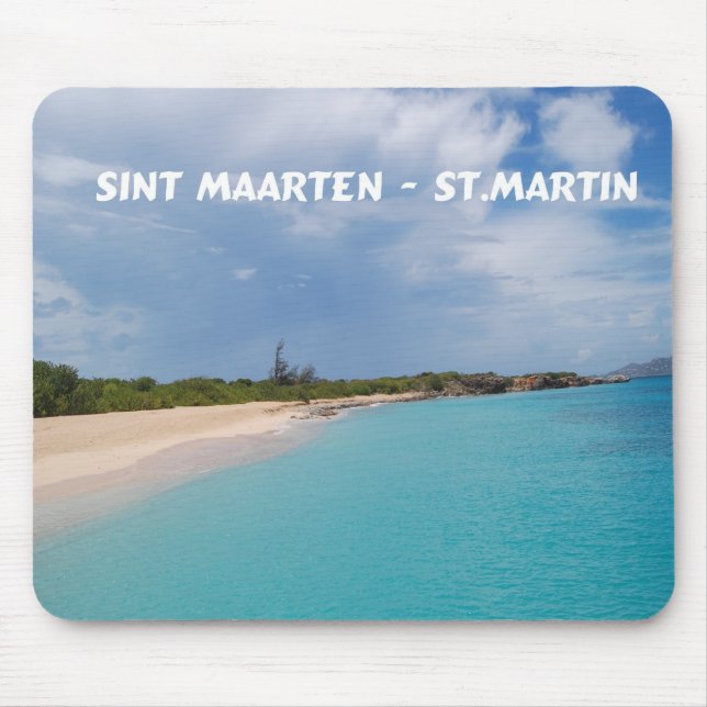 Mousepad Sint Maarten - Rua. Martin Beach Scene (Frente)