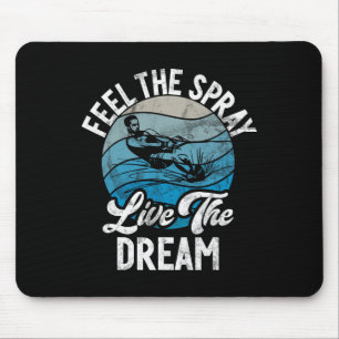 Mousepad Sinta A Pulverização Viver O Esqui Da Água Dos Son