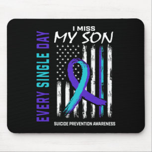 Mousepad Sinto falta do meu filho na prevenção de suicídio