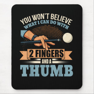Mousepad Sinuca de Bilhar Divertida