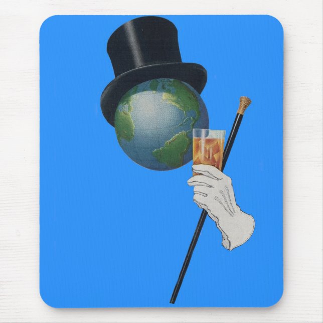 Mousepad Sir Earth está tendo um coquetel (Frente)