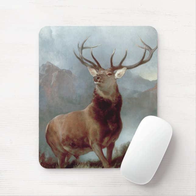 Mousepad Sir Edwin Landseer | Monarca do Glen, 1851 (Com mouse)