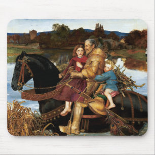 Mousepad Sir Isumbras no Ford c. 1857 por John Millais