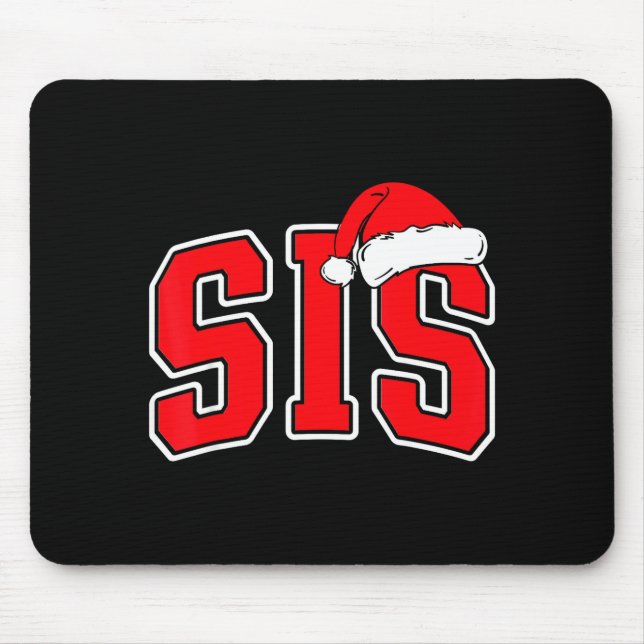 Mousepad Sis Claus Christmas Matching Family Xmas Pajama Si (Frente)