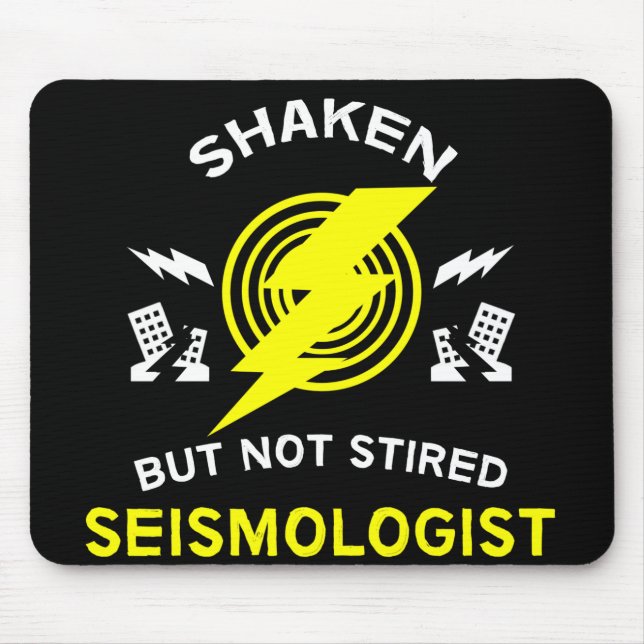 Mousepad Sismologista | Sismologia | Cientista | Geologia M (Frente)