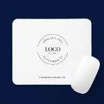 Mousepad Site de logotipo de empresa personalizado simples<br><div class="desc">Melhore sua imagem profissional com a nossa simples plataforma de mouse da Marca de logotipo personalizado minimalista branco e simples. Esta prancheta elegante e funcional é a ferramenta perfeita para impressionar seus clientes, clientes, fornecedores, funcionarios, família e amigos. Projetado com simplicidade e elegância em mente, o fundo branco oferece uma...</div>