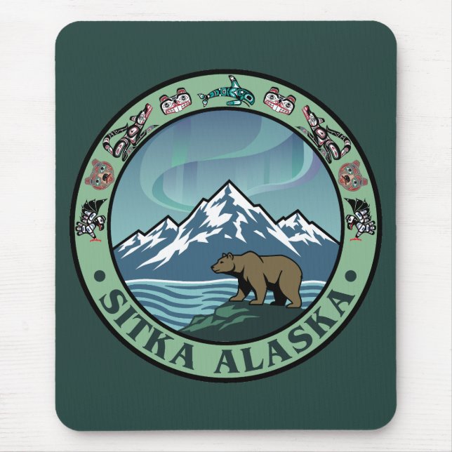 Mousepad Sitka Alasca Estados Unidos (Frente)