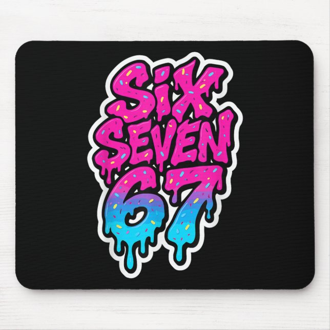 Mousepad Six Seven 67 Bysebyll Ice Cream Drip Mason Meme Ki (Frente)