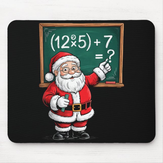 Mousepad Six Seven 67 Meme Santa Math Teacher Christmas Men (Frente)