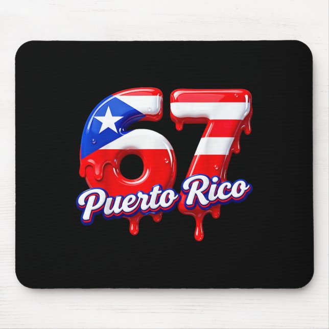 Mousepad Six Seven Ice Cream Drip 6 7 Kids Meme 67 Puerto R (Frente)