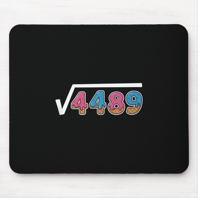 Mousepad Six Seven Ice Cream Drip Cool Meme 67 Funny Square (Frente)