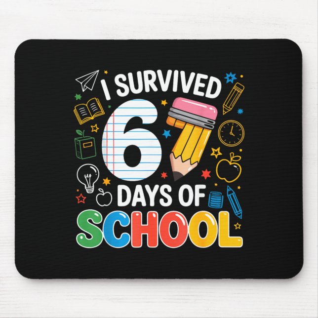 Mousepad Six Seven Meme Survived 67 Days Of School Student  (Frente)