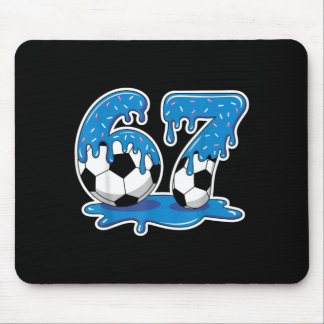 Mousepad Six Seven Soccer Ice Cream Drip Funny Design