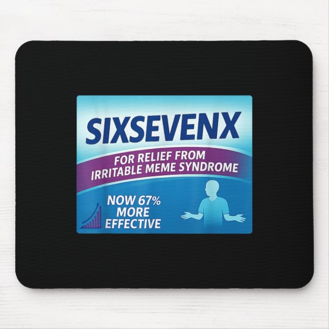 Mousepad Sixsevenx Relief From Meme Numbers Parody Teacher  (Frente)