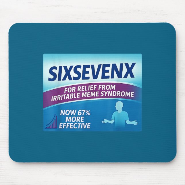 Mousepad Sixsevenx Relief From Meme Numbers Parody Teacher  (Frente)