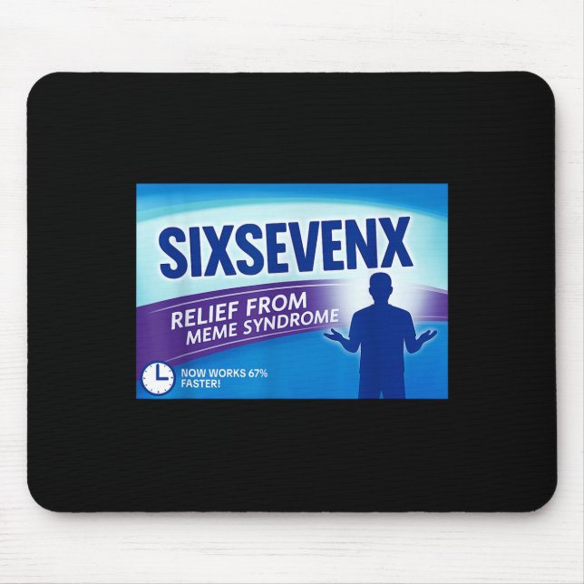 Mousepad Sixsevenx Relief From Meme Numbers Parody Teacher  (Frente)
