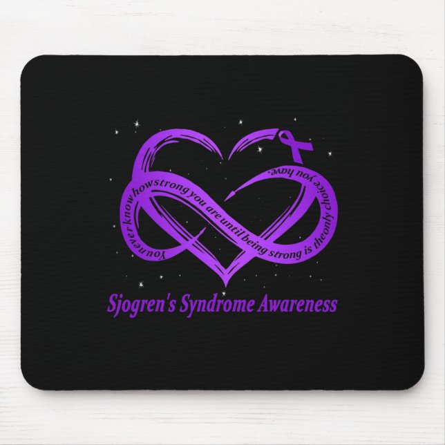Mousepad Sjogren's Syndrome Warrior Down Síndrome de Sensib (Frente)