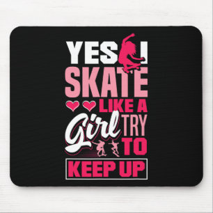 Mousepad Skate feminino de Longboard Freeboard