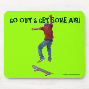 Mousepad Skateboarder Consiga Alguma Ação Aérea Kulcha Art