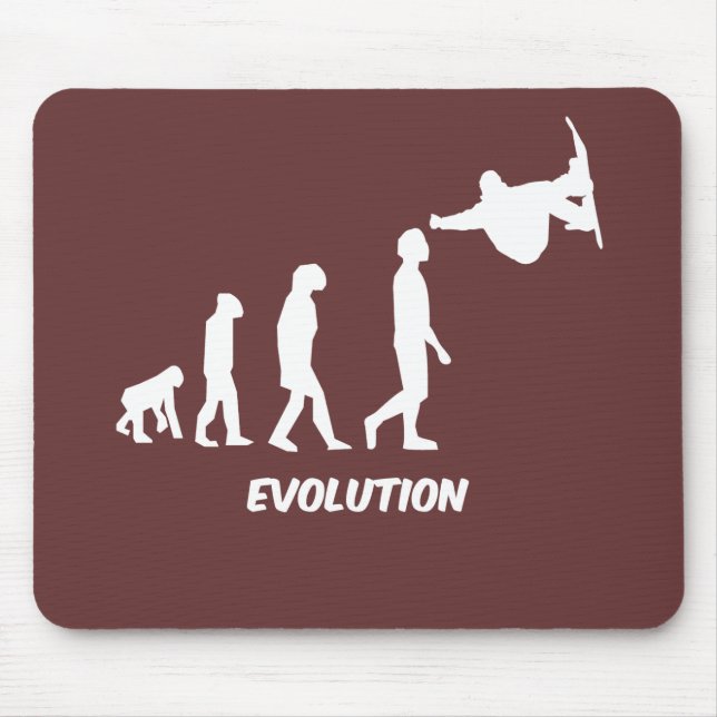 Mousepad skateboarding da evolução (Frente)