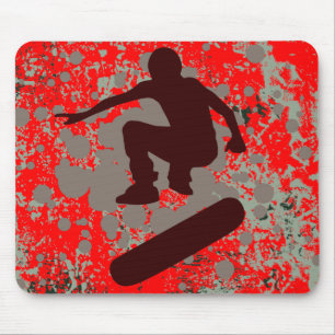 Mousepad skateboarding da fidelidade: bolhas: