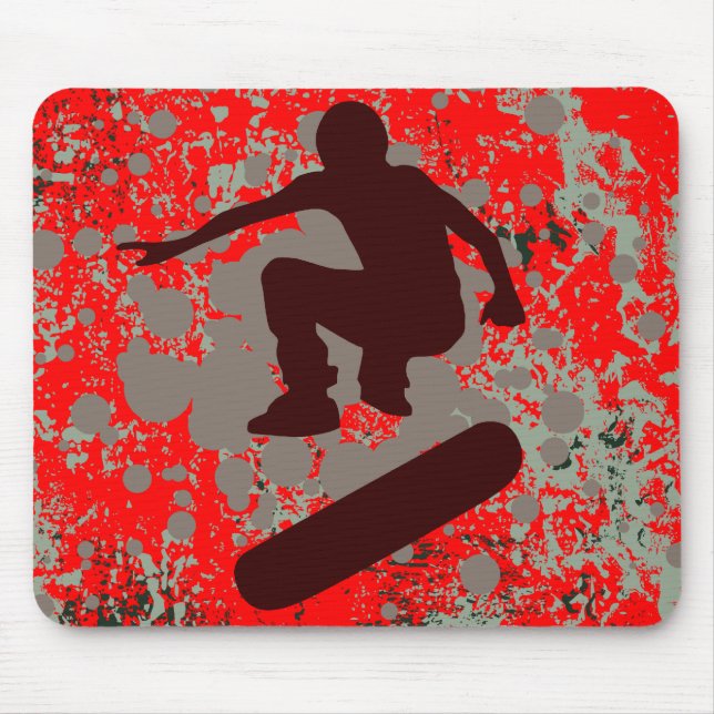 Mousepad skateboarding da fidelidade: bolhas: (Frente)