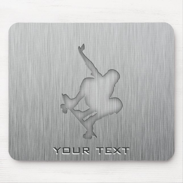 Mousepad Skateboarding escovado do Metal-olhar (Frente)