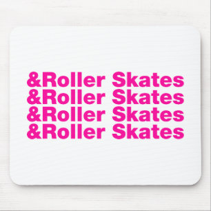 Mousepad & skates de rolo