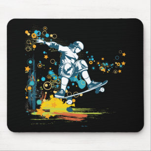 Mousepad skatista skateboarder vetor