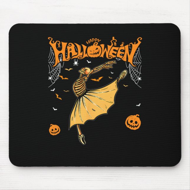 Mousepad Skelerinas Llet Dance Cute Halloween Costum (Frente)