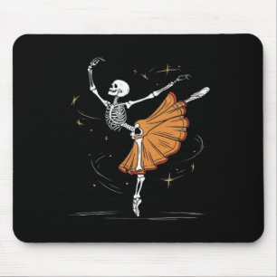 Mousepad Skeleton Ballerina Balé Dance Halloween