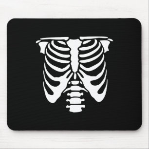 Mousepad Skeleton Chest Rib Cage Bones Halloween Raio-X