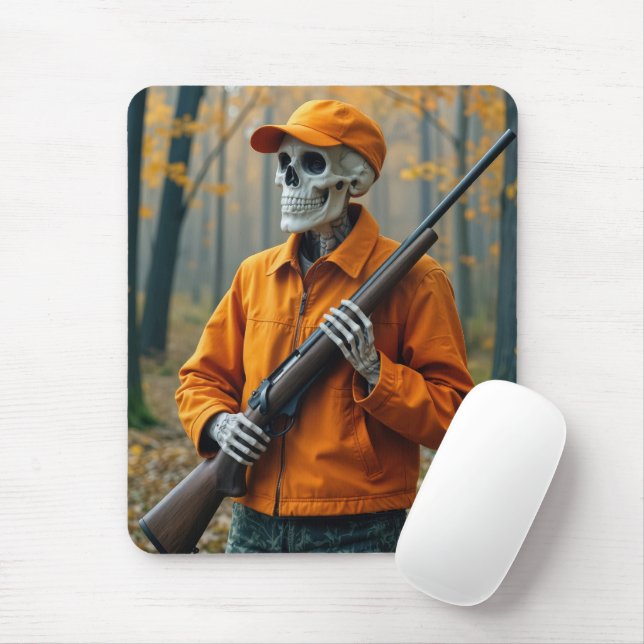 Mousepad Skeleton Deer Hunter Carregando um ribeiro (Com mouse)