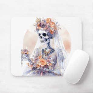Mousepad Skeleton do Halloween, Watercolor