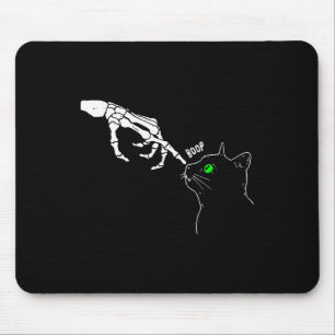 Mousepad Skeleton Hand Boop no Dia de as Bruxas engraçado d