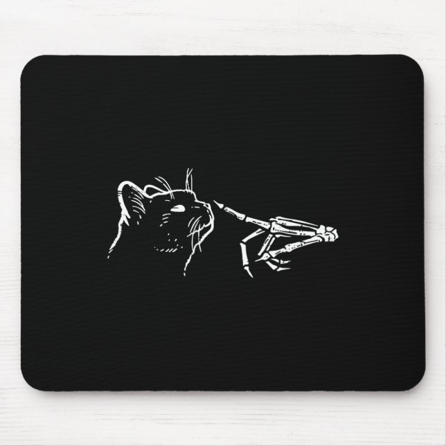 Mousepad Skeleton Hand Boop Pumpkin Negro Maluco (Frente)
