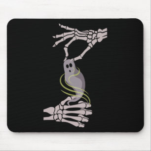 Mousepad Skeleton Mãos Fantasma Spooky Halloween