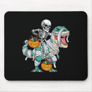 Mousepad Skeleton Riding Dinossaur T Rex Divorciando Crianç